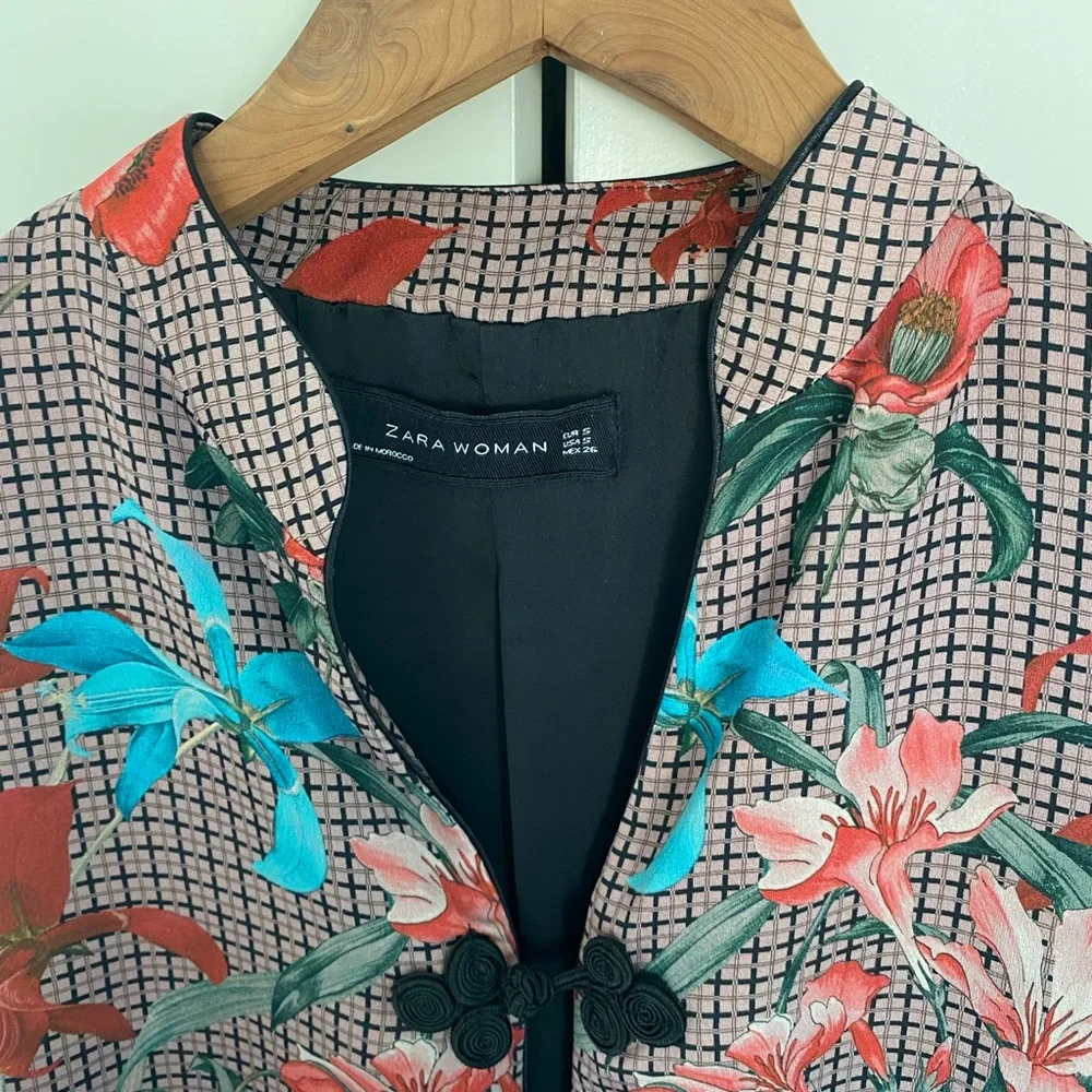 Zara floral print jacket - Picture 5 of 7
